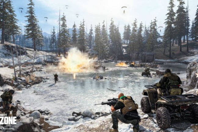 Neu war der ab März 2020 nachgereichte kostenlose Battle-Royale-Modus "Warzone", der auch ohne das Hauptspiel "Modern Warfare" gedaddelt werden konnte. "Warzone" ist bis heute populär und flankiert seitdem jeden neuen Ableger der CoD-Reihe.