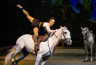 Cavalluna Pferdeshow begeistert in der Messe! - Cavalluna Pferdeshow - wieder begeisterten die Pferde und die Reiter das Publikum. Foto: Anika Weber