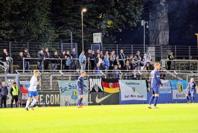 CFC: Beachtliche Punkteteilung gegen Altglienicke! - 68 CFC-Fans unterstützten ihr Team im "Stadion auf dem Wurfplatz". Foto: Fokus Fischerwiese
