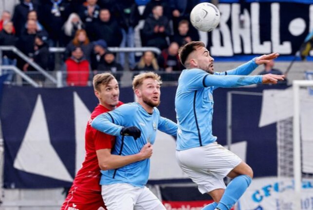 CFC erkämpft sich in Unterzahl Heimsieg gegen Kroos-Elf - Furkan Kircicek beim Kopfball. Foto: Harry Härtel