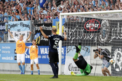 CFC mit Remis bei Drittliga-Rückkehr - Nach mehreren Standards traf Tobias Müller in der 55. Minute per Kopf zum Ausgleich.
