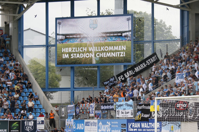 CFC mit Remis bei Drittliga-Rückkehr - Die neue Anzeigetafel war pünktlich zum Saisonbeginn in der dritten Liga einsatzbereit. 