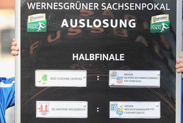 So schaut das diesjährige Halbfinale im "Wernesgrüner Sachsenpokal" aus. Foto: Fokus Fischerwiese