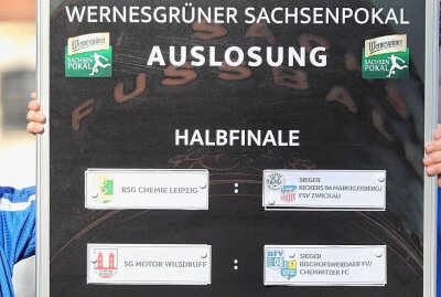 CFC müht sich ins Halbfinale des Sachsenpokals - So schaut das diesjährige Halbfinale im "Wernesgrüner Sachsenpokal" aus. Foto: Fokus Fischerwiese