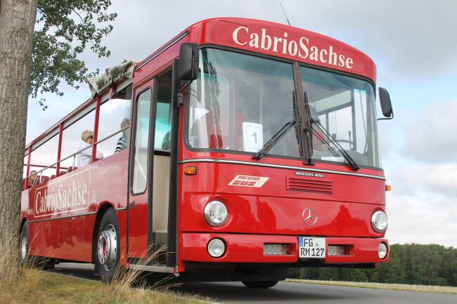 Eine angenehme und luftige Fahrt durch Chemnitz ermöglicht der Cabrio-Bus.