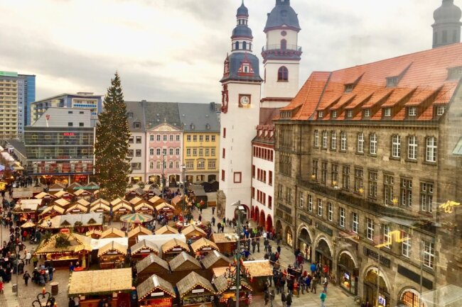 Chemnitz und Dresden halten an Weihnachtsmärkten fest - Der Chemnitzer Weihnachtsmarkt findet aktuell noch statt.