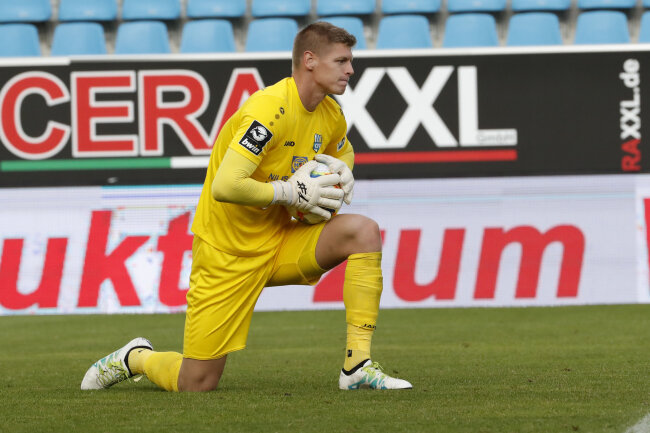 Chemnitzer FC wartet weiter auf den ersten Sieg - Torwart Jakub Jakubov.