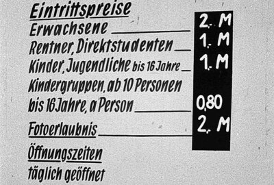 Chemnitzer Tierpark wird 60 Jahre: Zeitreise in Bildern - 29.05.1990, vergangene Eintrittspreise. Foto: Harry Haertel