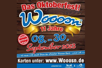 Chemnitzer Wooosn gehen in die 11. Runde - Die Wooosn finden in der Stadt mit den 3 O's, Korl Morx Stodt, vom 8. bis 30. September statt.