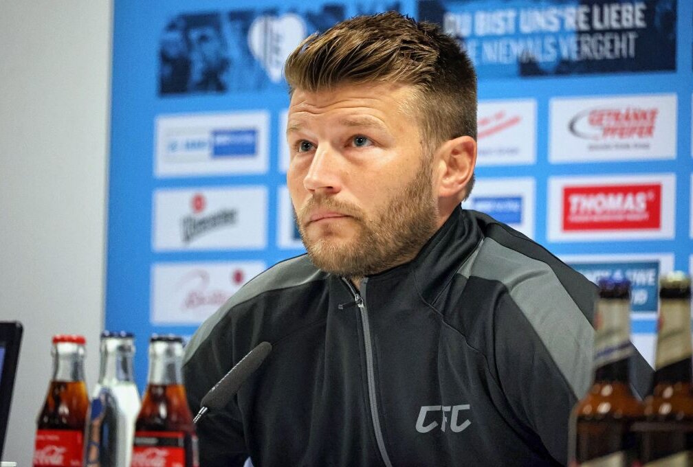 CFC-Cheftrainer Daniel Berlinski wollte gegen Lok Leipzig in die Erfolgsspur zurückkehren. Daraus wird vorerst nichts. Foto: Harry Härtel