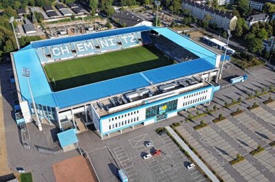 Corona-Testzentrum vor Chemnitzer Stadion passt Öffnungszeiten an - Das CFC-Stadion an der Gellertstrasse. Archivfoto: Harry Härtel