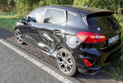 Crash in Grüna: Mindestens ein Schwerverletzter - Am Freitag ereignete sich gegen 7.30 Uhr in Chemnitz-Grüna auf der Oberfrohnaer Straße ein Unfall. Foto: Harry Härtel