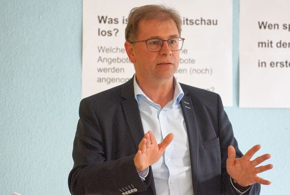 Crimmitschau holt sich Rat im Münsterland - OB André Raphael wirbt für Digitalisierungs-Projekte. Foto: Frenzel