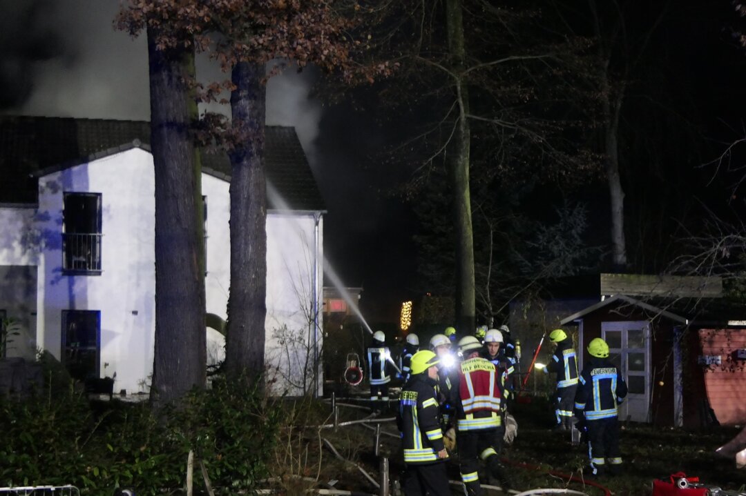 Am Sonntag brannte der Dachstuhl eines Einfamilienhauses. Foto: Sören Müller