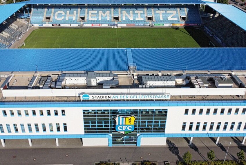Das Lazarett des Chemnitzer FC wächst weiter an - Das CFC-Stadion an der Gellertstrasse. Archivfoto: Harry Härtel