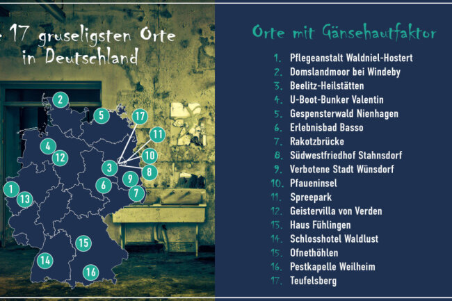 Travelcircus hat die 17 gruseligsten Orte Deutschland recherchiert und veröffentlicht.