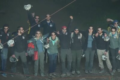 Deep Time Experiment: 40 Tage unter der Erde - Nach 40 Tagen sahen sie das erste Mal wieder Tageslicht, dafür brauchten sie Sonnenbrillen.