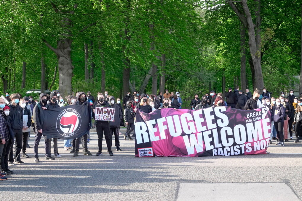 Demonstration in Chemnitz gegen Rassismus in staatlichen Behörden. Foto: Harry Härtel