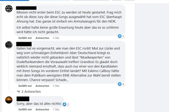 Deutsche ESC-Fans erzürnt: Petition für Eskimo Callboy gestartet - Die Fans zeigten sich nicht sehr angetan von der Auswahl der Jury. 