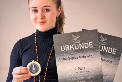 Deutscher Meistertitel abgestaubt - Anika-Sophie Gehrisch von der TSG Rubin. Foto: TSG Rubin