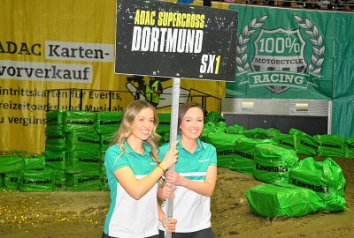 Deutsches Supercross-Finale in Dortmund - Gute Laune im Doppelpack. Foto: Thorsten Horn