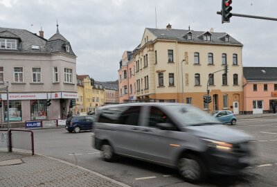 Diese Kreuzung ist ab 13. März für zehn Wochen gesperrt - Die Brühlkreuzung in Kirchberg ist 13. März für zehn Wochen gesperrt. Foto: Ralf Wendland