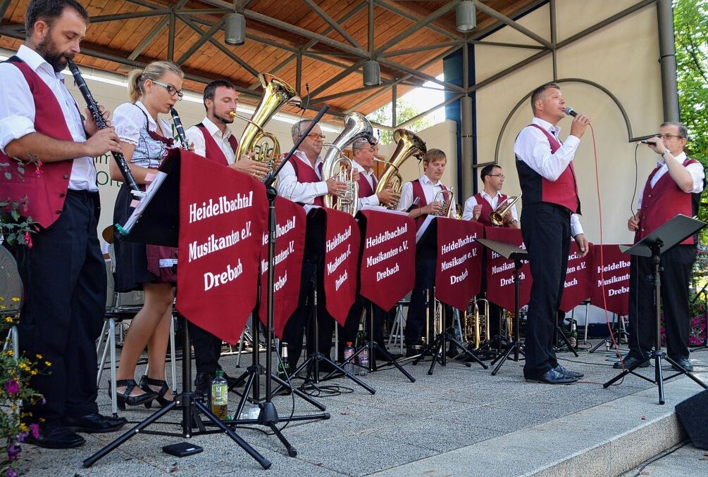 Drebach holt wichtiges Jubiläum nach - Den Drebacher Heidelbachtal-Musikanten wird beim großen Gemeindefest am 1. Mai die Bühne gehören. Foto: Andreas Bauer