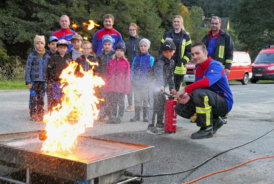 Drebacher Kinder-Feuerwehr Foto: Andreas Bauer