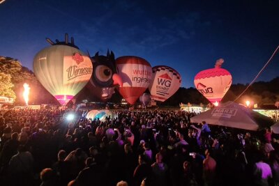 Heißluftballons erobern den Himmel in Chemnitz. Foto: Privat