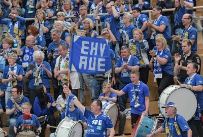 EHV Aue bringt zwei Punkte aus Braunschweig mit - Der EHV Aue hatte in Braunschweig die Unterstützung von rund 100 mitgereisten Fans. Foto: Ralf Wendland