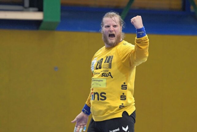 Keeper Sveinbjörn Petursson hat eine überragende Leistung abgeliefert. Foto: Ralf Wendland
