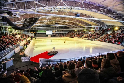Ein Abend für die "Grand Dame" der Eislaufwelt Jutta Müller - Das Eissportzentrum in Chemnitz. Foto: Peggy Schellenberger
