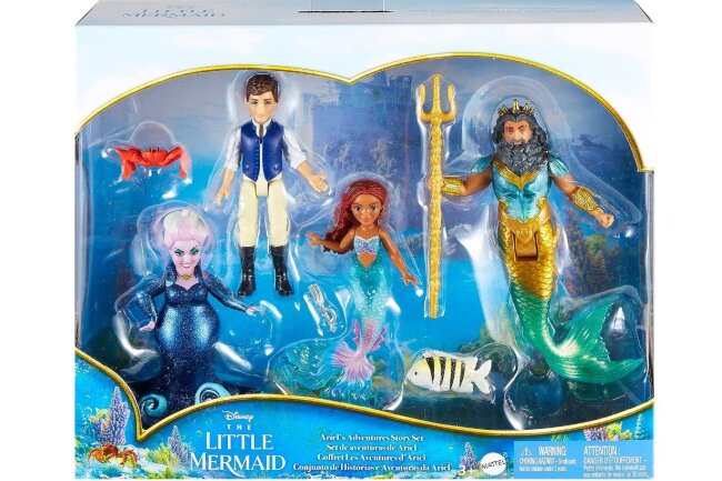 Disney Princess Arielle, die Meerjungfrau - Arielles Abenteuer - Story-Set von Mattel 