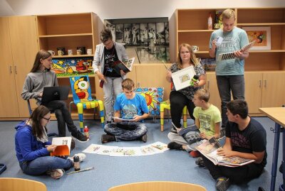 Ein gutes Beispiel für Zusammenarbeit aus Freiberg - Die Schüler werden im Unterricht auch kreativ. Foto: Renate Fischer