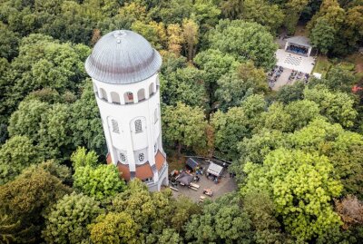 Einbruch im Taurasteinturm: Diebe verursachen hohen Sachschaden - Luftaufnahme des Taurasteinturms. Foto: Ralf Jerke