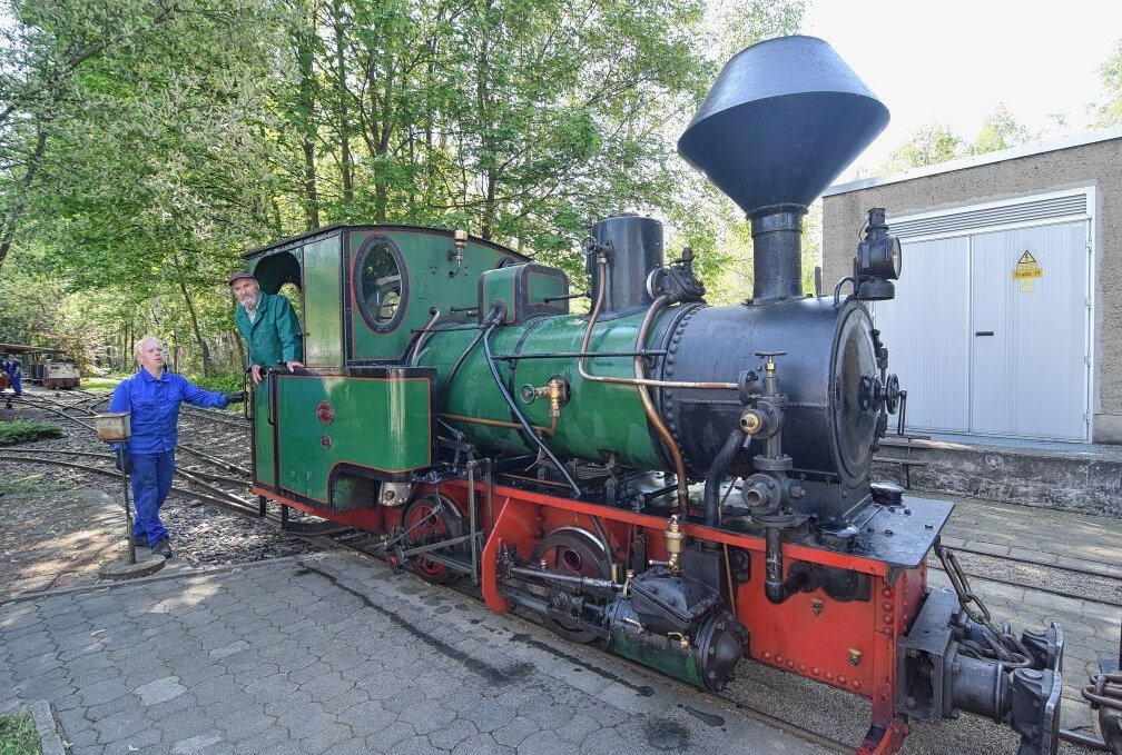Eisenbahnmuseum Hilbersdorf bereitet seine Dampftage vor - Das Eisenbahnmuseum lädt am Wochenende zu zwei Dampftagen ein. Foto: Steffi Hofmann
