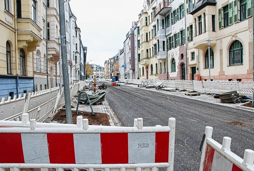 Ende der Baumaßnahme: Diese Straße in Zwickau wird bald freigegeben - Diese Straße wird in Zwickau bald wieder freigegeben sein. Foto: Stadt Zwickau