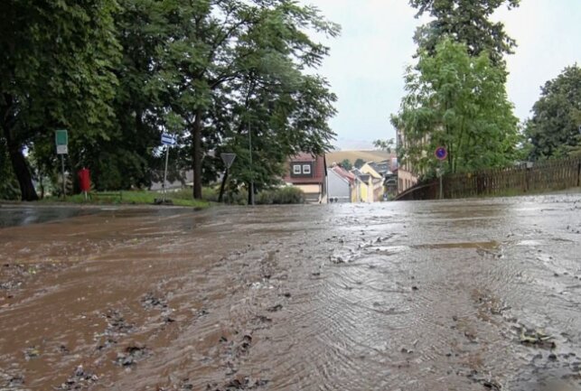 Westsachsen und Teile des Erzgebirges wurden auch Opfer der Flut. Foto: Andre März