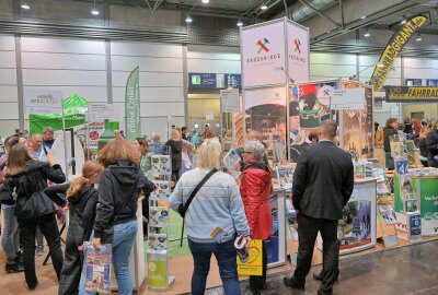 Erzgebirge auf Reisemesse in Leipzig vertreten - Der Stand des Erzgebirges ist auf der Touristik & Caravaning in Leipzig gut besucht. Foto: Ralf Wendland