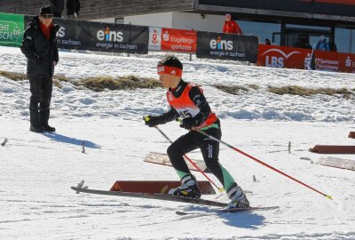 Erzgebirgsspiele im Skilanglauf bei Kaiserwetter - Sten Sommerfeldt von der Eliteschule Oberwiesenthal. Foto: Thomas Fritzsch/PhotoERZ