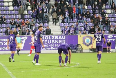 FC Erzgebirge Aue verzeichnet erste Heimniederlage - Am Ende stand eine bittere Niederlage zu Buche. Foto: Alexander Gerber