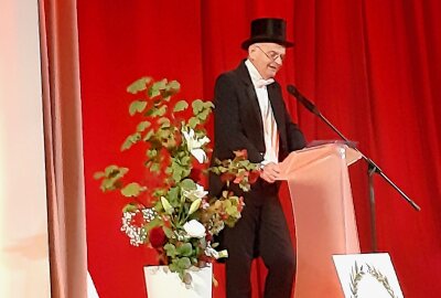 Schauspieler Thomas Schmalz als Redner zum 100. SPK-Jubiläum. Foto: Renate Fischer