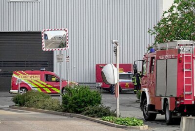 Feueralarm im VW-Werk - Feuerwehreinsatz im VW-Motorenwerk. Foto: Harry Härtel