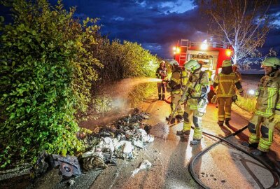 Feuerwehr in Bräunsdorf wegen vermeintlichem Feldbrand alarmiert - In der Nacht kam es in Bräunsdorf zu einem Feuerwehreinsatz. Foto: Andreas Kretschel