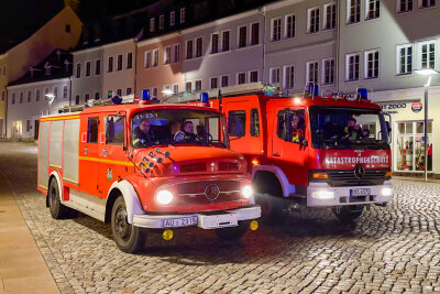 Feuerwehreinsatz in Schneeberger Rathaus - Feuerwehreinsatz in Schneeberg. 