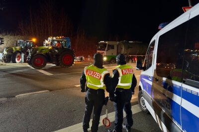 Bauernprotest: Autobahnauffahrt A72 Hartenstein ist blockiert