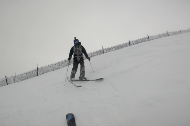  Fabian Gerlach beim Skifahren. 