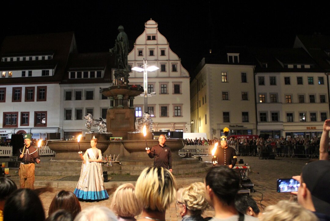 Freiberg hat die Nachtschicht gefeiert - Die 12. Freiberger Nachtschicht wurde ausgiebig gefeiert. Foto: Renate Fischer