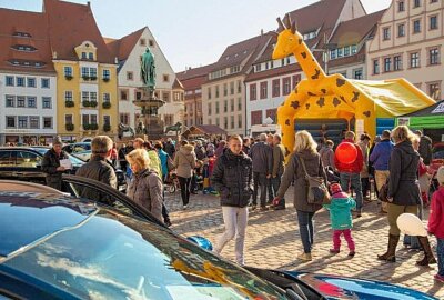 Freiberger treffen sich zum Shoppen und Feiern - Auch für die jüngsten Besucher gibt es tolle Angebote. Foto: Marcel Schlenkrich/Stadt