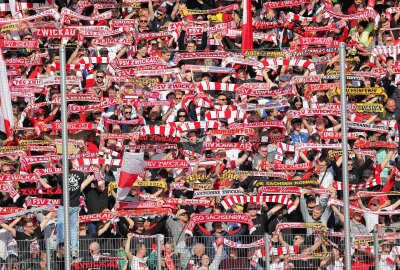 FSV Zwickau kann Energie Cottbus nicht stoppen -  Fans des FSV Zwickau. Foto: Picture Point
